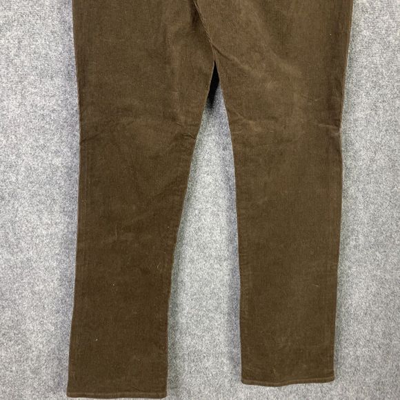 Lands End NWT Brown Corduroy Jeans Women 12 Tall High Rise - Picture 9 of 15